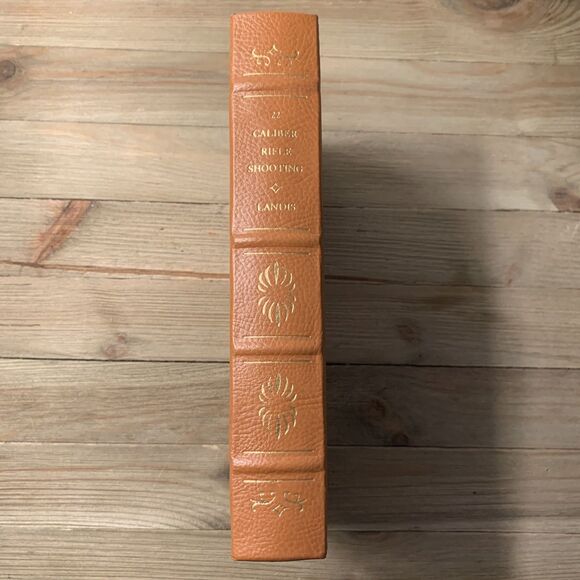 22 CALIBER RIFLE SHOOTING by LANDIS Leather Hardcover NRA Gun Book 22K Gold Edge - Picture 1 of 8
